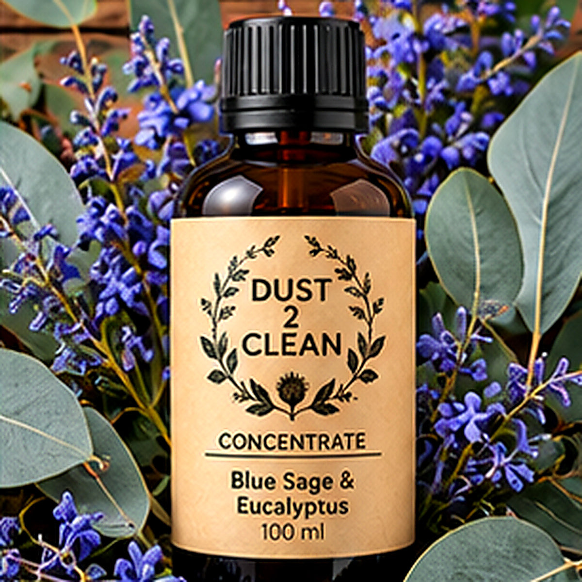 Dust 2 Clean Blue Sage and Eucalyptus 100ml concentrate